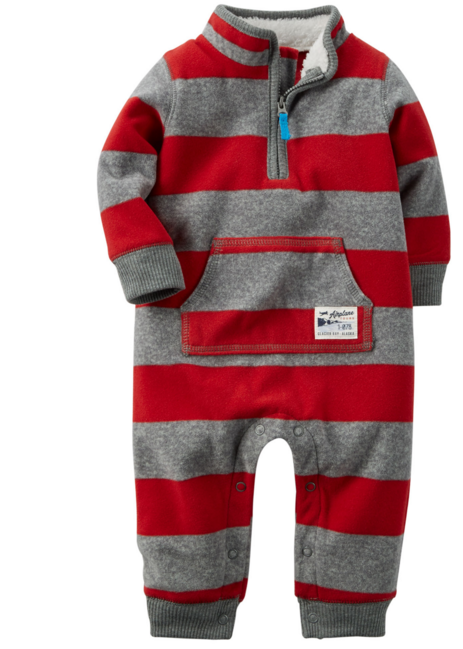 1 pieza - Jumpsuit rayas rojas - Mouse Apparel Dev